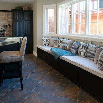 Old World Basement Window Seat