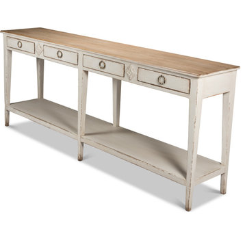 Provincial Hall Table - White
