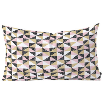 Dash and Ash Triangle Outta Space Oblong Throw Pillow, 23"x14"