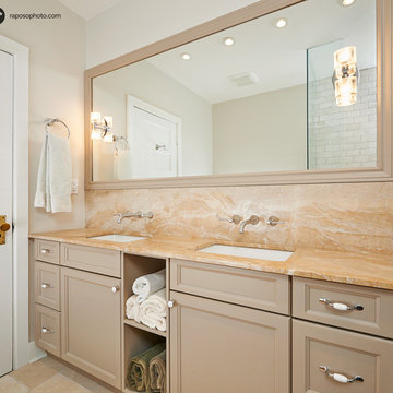 Breccia Aurora Marble Bathroom