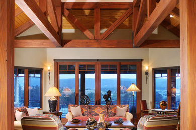 Inspiration for an eclectic living room remodel in Denver
