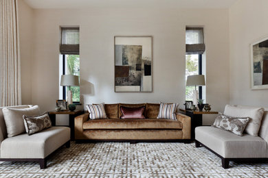 Inspiration for a contemporary living room remodel in Other