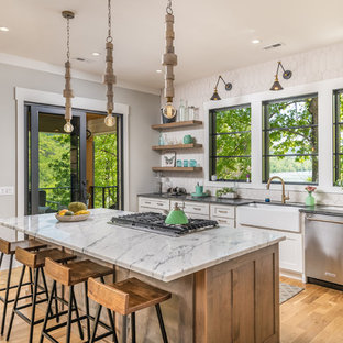 Farmhouse kitchen designs - Kitchen - cottage kitchen idea in Other