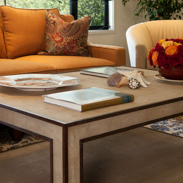 Artful Living room in Mill Valley