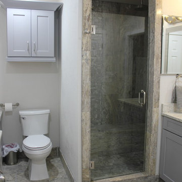 Silver Travertine Bathroom