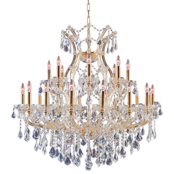 Artistry Lighting Maria Theresa Collection Chandelier, 36"x36", Gold