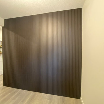 Feature Slat Wall Panelling in Se Calgary