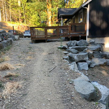 Layered Garden in the Woods - before