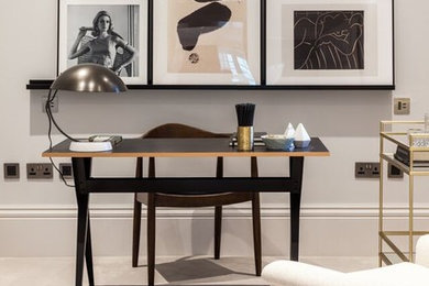 Modern home office in London.