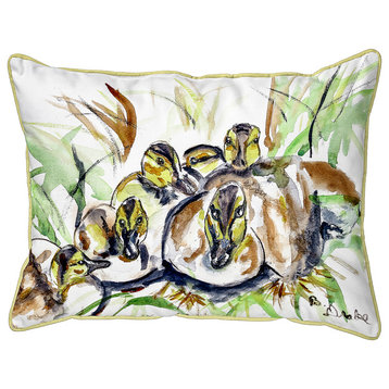 Betsy Drake Ducklings Small Pillow 11x14