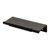 Top Knobs TK971BLK: 3" cc Crestview Tab Cabinet Pull - Flat Black