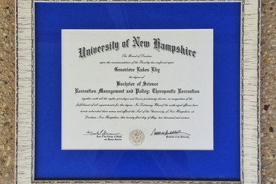 Diploma Custom Framing