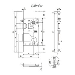 Centro S Lock for Internal Door By AGB - Home Improvement
