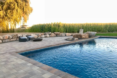 Inspiration for a contemporary pool remodel in Boise