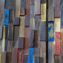 Wood wall cover - wall decoration