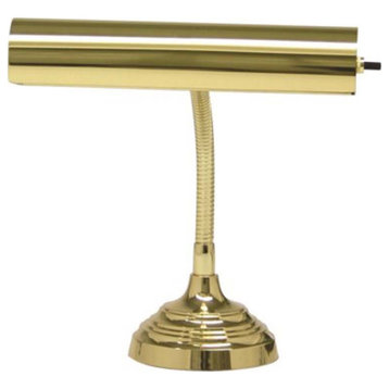 House of Troy Advent AP10-20-61 1 Light Piano/Desk Lamp, Polished Brass