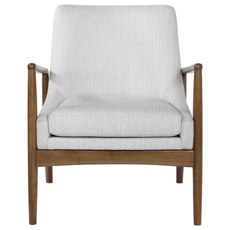 Uttermost Bev White Accent chair