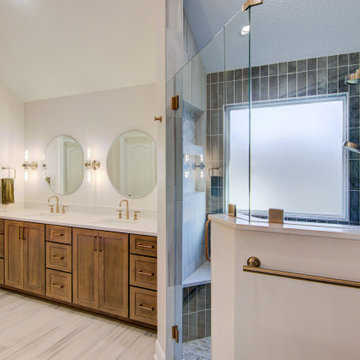 Primary Bathroom Remodel with Tub Removal & Shower Relocation