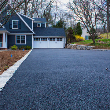 Asphalt Driveway & Retaining Wall Installation