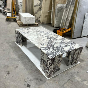 Custom Made Calacatta Viola Coffee Table