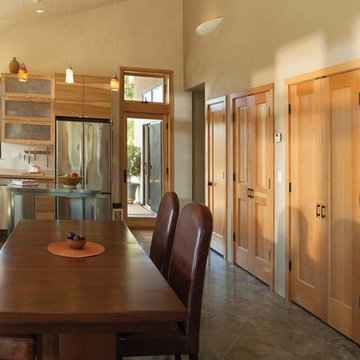 Rogue Valley Entry Doors - All wood french entry and double wooded interior