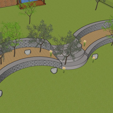 Retaining wall rendering
