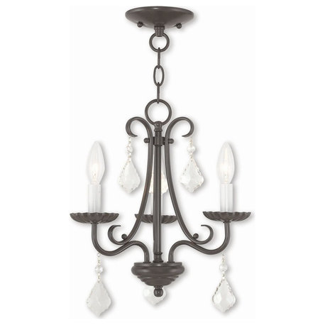 Livex Lighting 40873-92 Daphne - Three Light Mini Chandelier