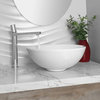 Stylish 16" White Round Ceramic Vessel Bathroom Sink