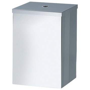 DW 111 Waste Basket in Polished Stainless Steel