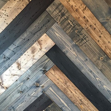 Herringbone Wall Distressed Details