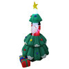 Animated Santa Claus Pop Up from Christmas Tree, 5'