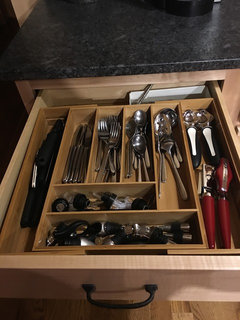 Depth of utensil /silverware drawer