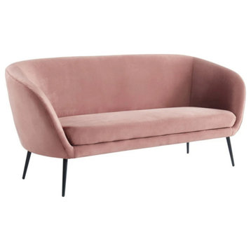 Elio Modern Coral Fabric Sofa