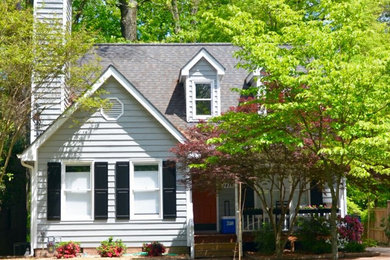Inspiration for a timeless exterior home remodel in Raleigh