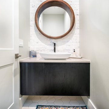 Textured Melamine Custom Frameless Cabinets