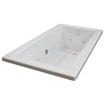 Bronzino 32 x 60 Rectangular Air & Whirlpool Drop-In Bathtub with Left Drain