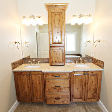 Distressed Knotty Alder Bathrooms, Twin Falls, ID