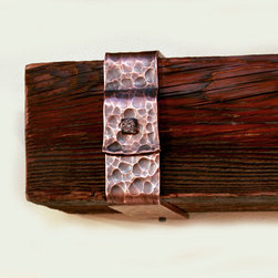 Hammered Copper Mantel Strap - Fireplace Mantels