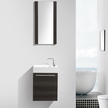 Dark Oak Single Luxury Vanity Set