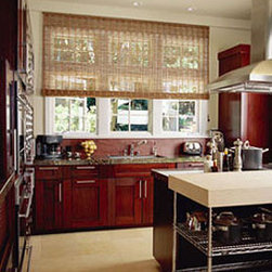 all about windows - Charleston grass shades in kitchen - Window Treatments