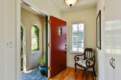 Example of an eclectic entryway design in San Francisco