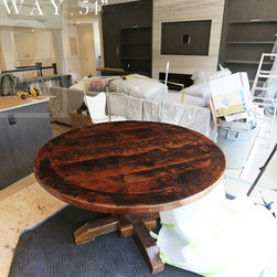 Round Reclaimed Wood Tables - Products