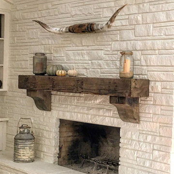 Gorgeous Fireplace Mantels with Wooden Corbels