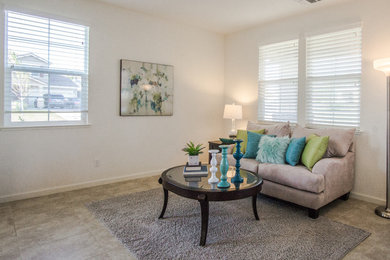 Inspiration for a contemporary living room remodel in Sacramento