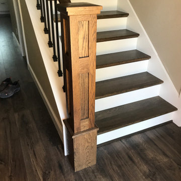Complete Stair Remodel in White Oak