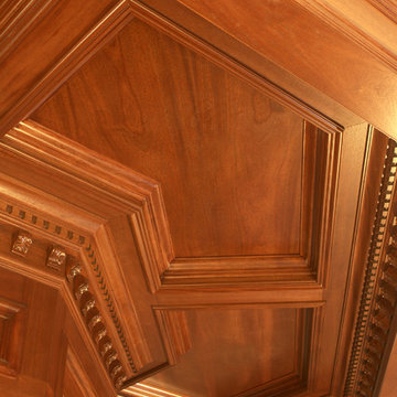 Coffered Ceiling Residential Bar