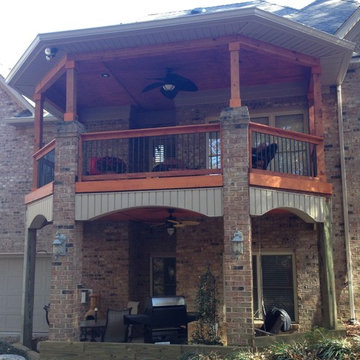 Gazebo roof second story open porch Matthews NC