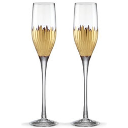 Contemporary Wine Glasses by Happily Ever Etched