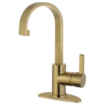 Kingston Brass LS821.CTL Continental 1.2 GPM 1 Hole Bathroom - Brushed Brass