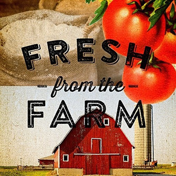 Canvas, Fresh From The Farm by Dallas Drotz, 24"x24"